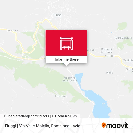 Fiuggi | Valle Molella Street map