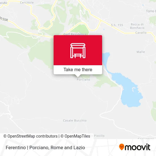Ferentino | Porciano map