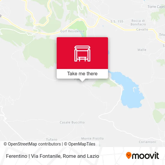 Ferentino | Fontanile Road map