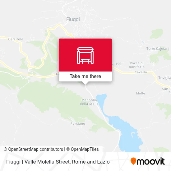 Fiuggi | Valle Molella Street map