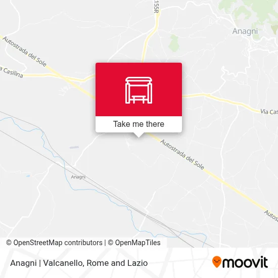 Anagni | Valcanello map