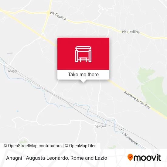 Anagni via Augusta-Leonardo map