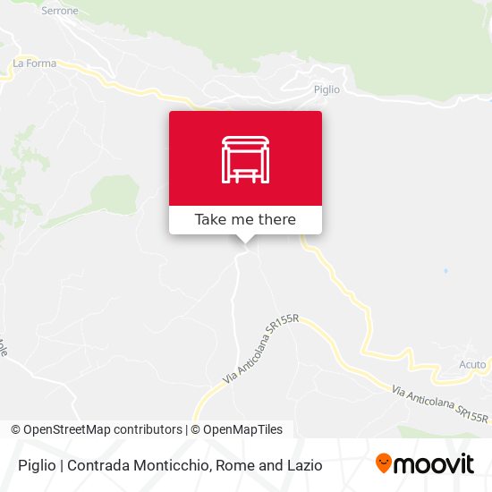 Piglio | Contrada Monticchio map