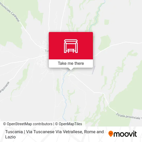Tuscania | Tuscanese Road Vetrallese Road map