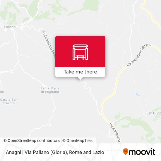 Anagni | Via Paliano (Gloria) map