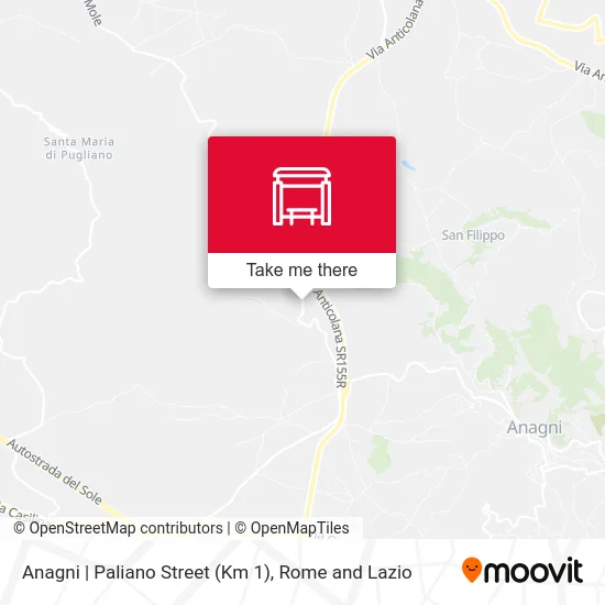 Anagni | Paliano Street (Km 1) map