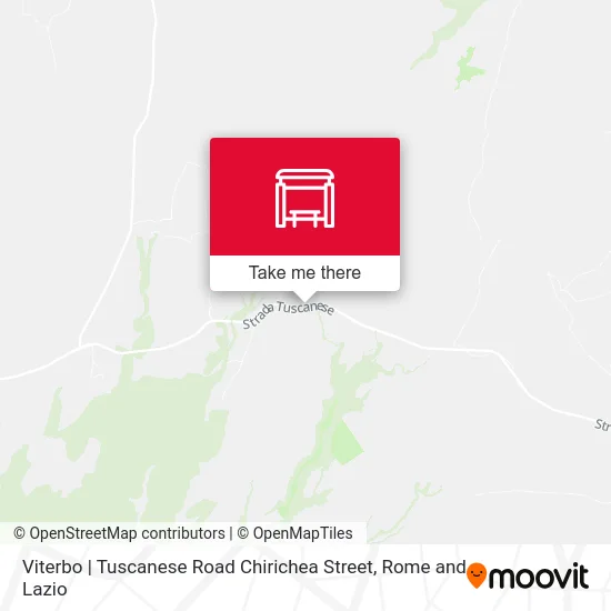 Viterbo | Tuscanese Road Chirichea Street map