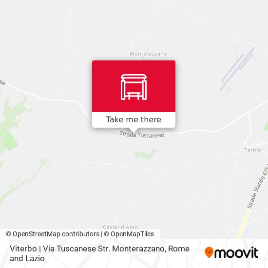 Viterbo | Via Tuscanese Str. Monterazzano map