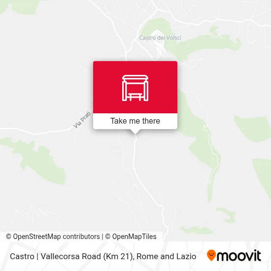 Castro | Vallecorsa Road (Km 21) map