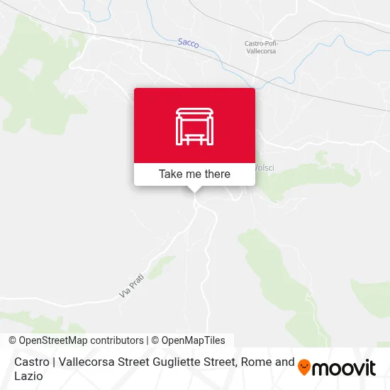 Castro | Vallecorsa Street Gugliette Street map