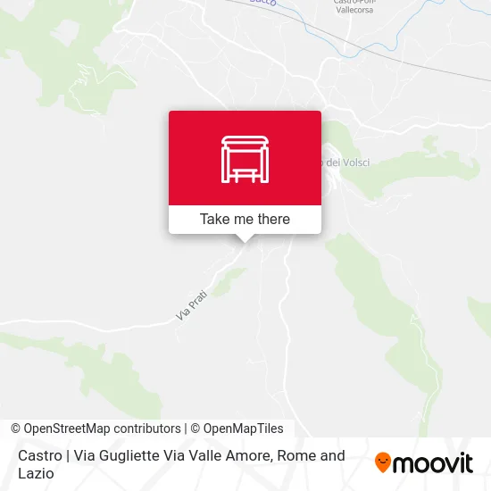 Castro | Via Gugliette Via Valle Amore map