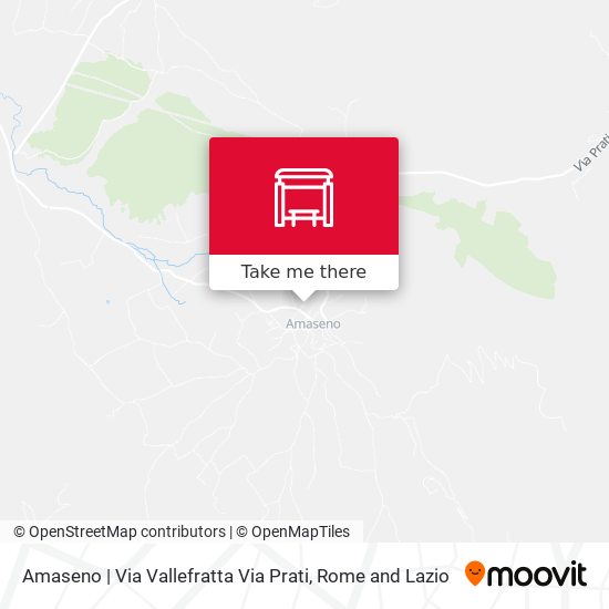 Amaseno | Via Vallefratta Via Prati map