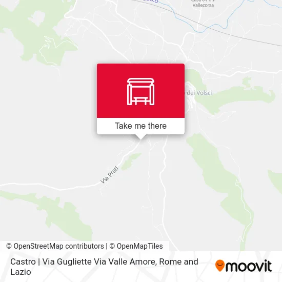 Castro | Via Gugliette Via Valle Amore map