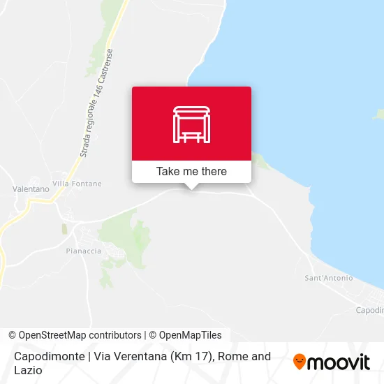 Capodimonte | Verentana Road (Km 17) map