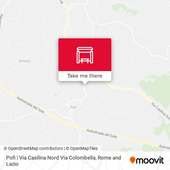 Pofi | Via Casilina Nord Via Colombella map
