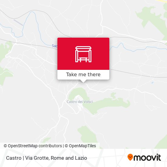 Castro | Via Grotte map