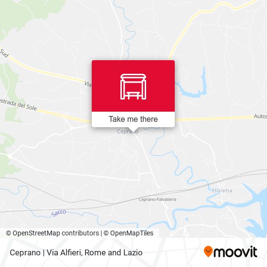 Ceprano | Via Alfieri map