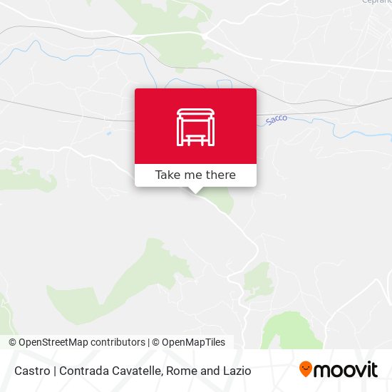 Castro | Contrada Cavatelle map