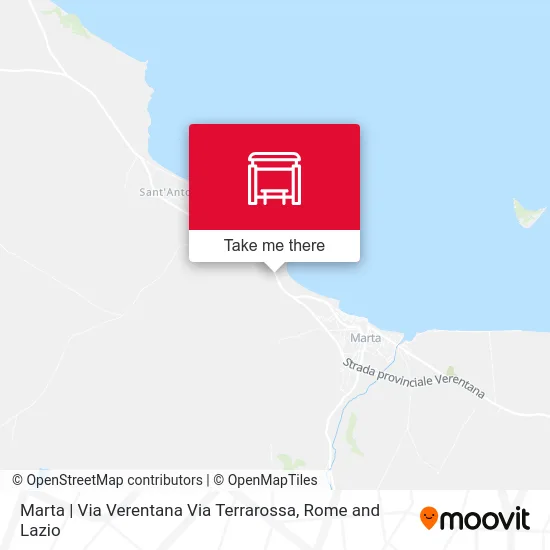 Verentana Street - Terrarossa Street (Marta) map