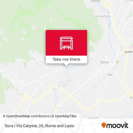 Sora | Via Carpine, 26 map