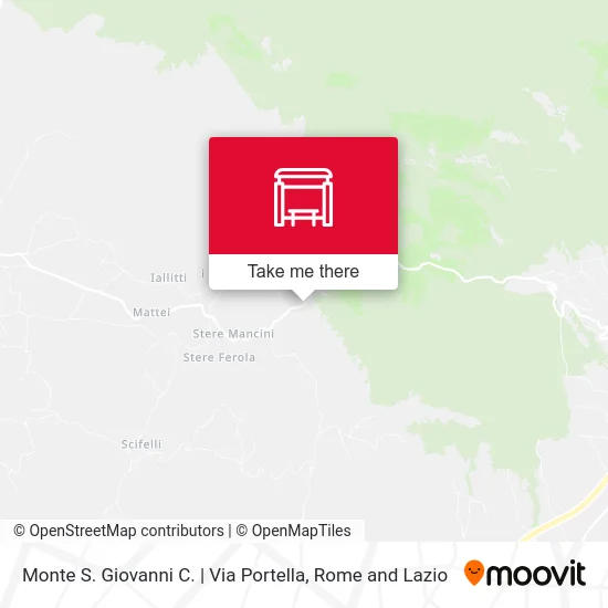 Monte S. Giovanni C. | Via Portella map