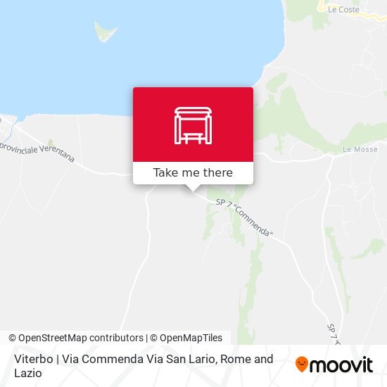 Viterbo | Via Commenda Via San Lario map