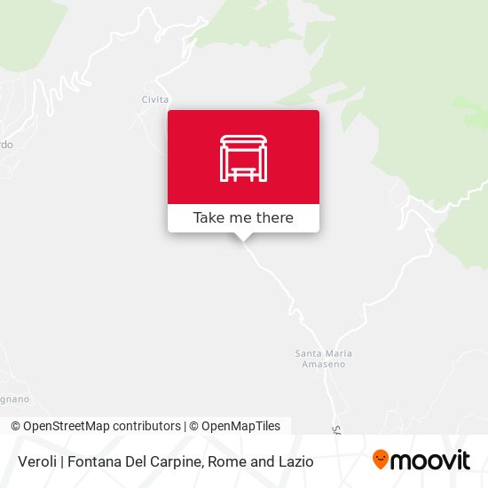 Veroli | Fontana Del Carpine map