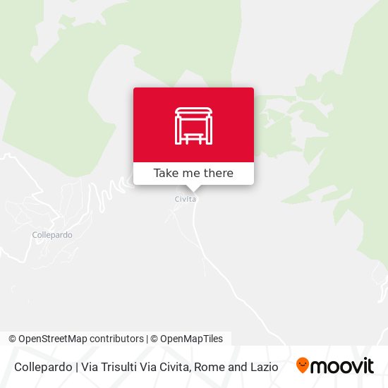 Collepardo | Via Trisulti Via Civita map