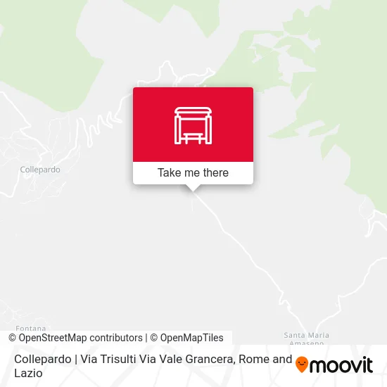 Collepardo | Via Trisulti Via Vale Grancera map