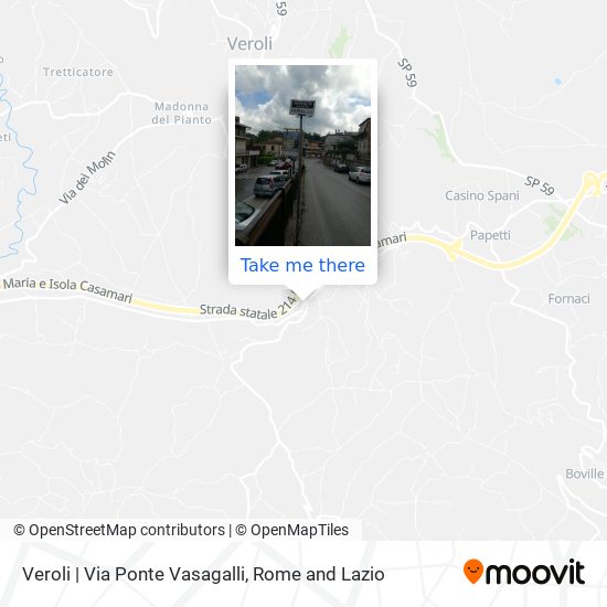 Veroli | Via Ponte Vasagalli map