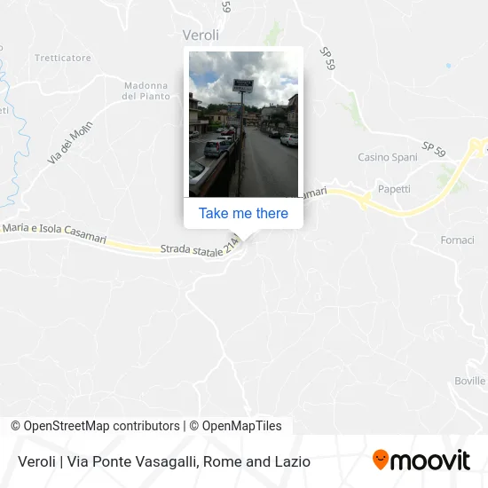 Veroli | Via Ponte Vasagalli map