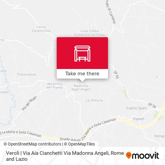 Veroli | Via Aia Cianchetti Via Madonna Angeli map