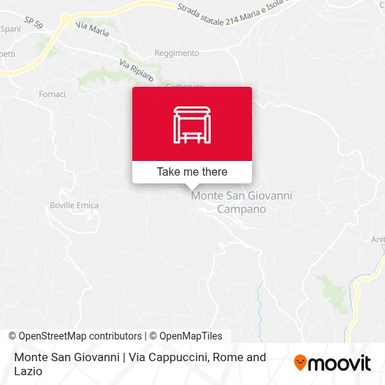 Monte San Giovanni | Via Cappuccini map