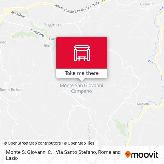 Monte S. Giovanni C. | Via Santo Stefano map