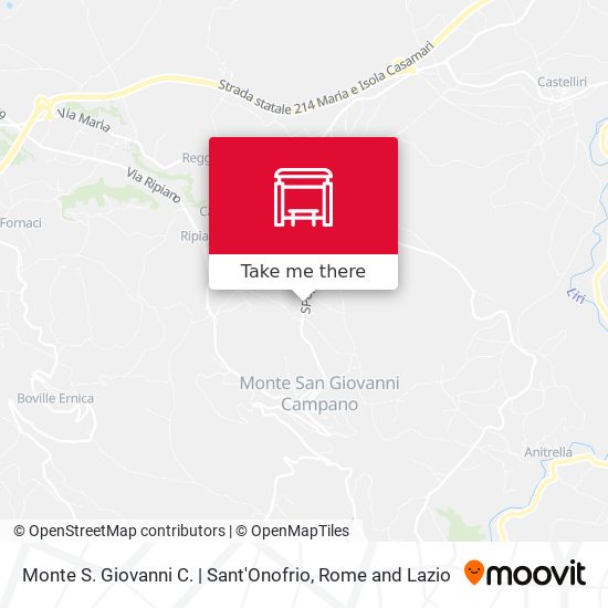 Monte S. Giovanni C. | Sant'Onofrio map