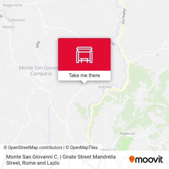 Monte San Giovanni C. | Girate Street Mandrella Street map