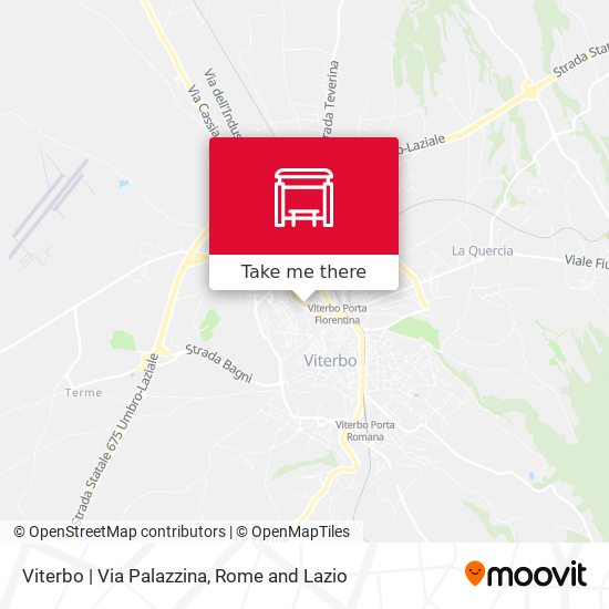 Viterbo | Via Palazzina map