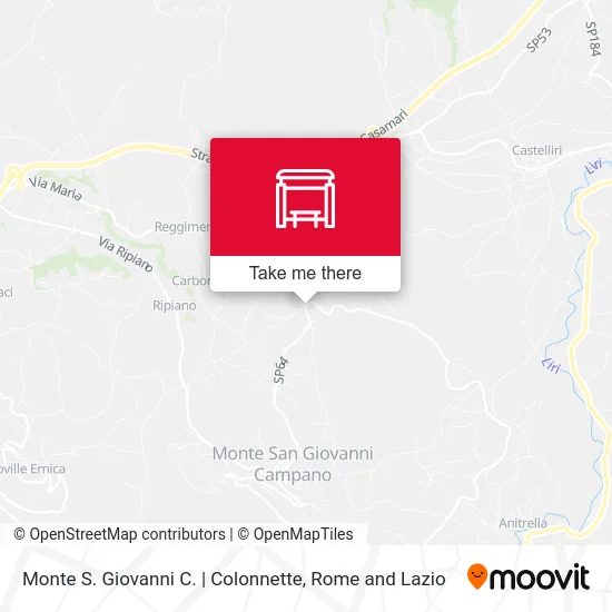 Monte S. Giovanni C. | Colonnette map
