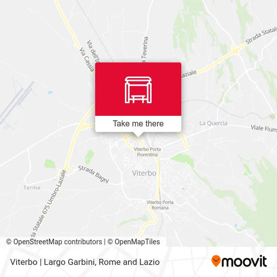 Viterbo | Largo Garbini map