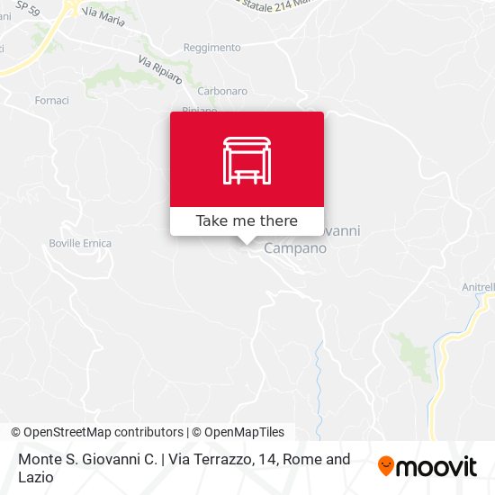 Monte S. Giovanni C. | Via Terrazzo, 14 map