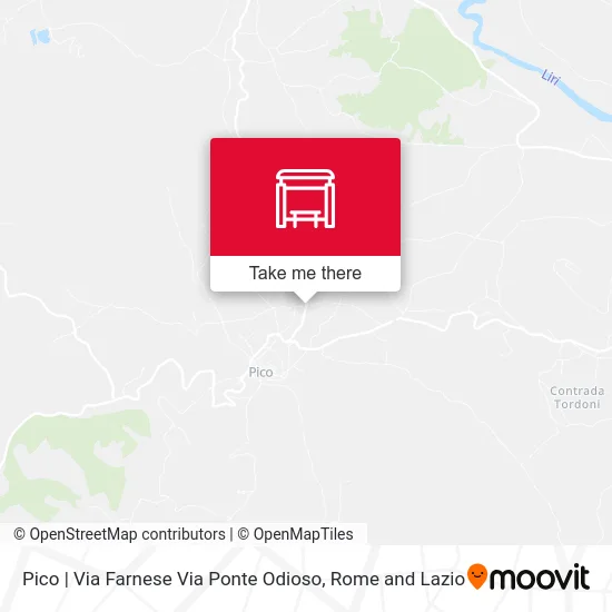 Pico | Farnese Street Ponte Odioso Street map