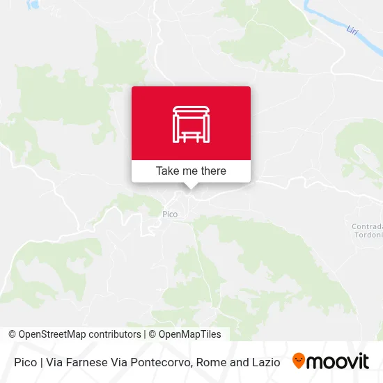 Pico | Via Farnese Via Pontecorvo map