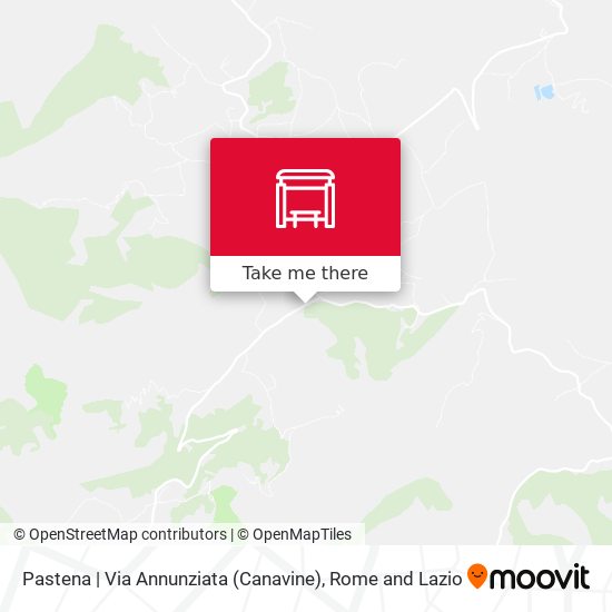 Pastena | Via Annunziata (Canavine) map
