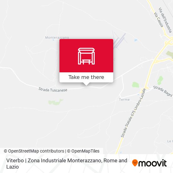 Viterbo | Zona Industriale Monterazzano map