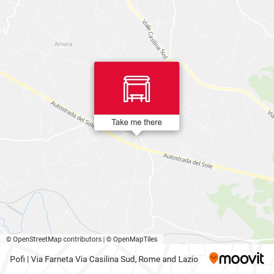 Pofi | Via Farneta Via Casilina Sud map