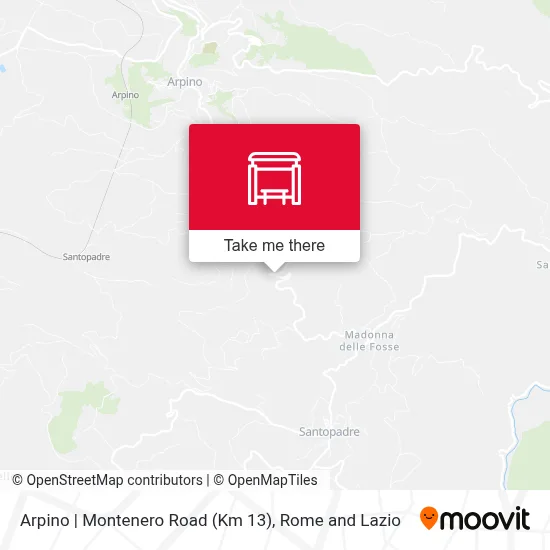Arpino | Montenero Road (Km 13) map