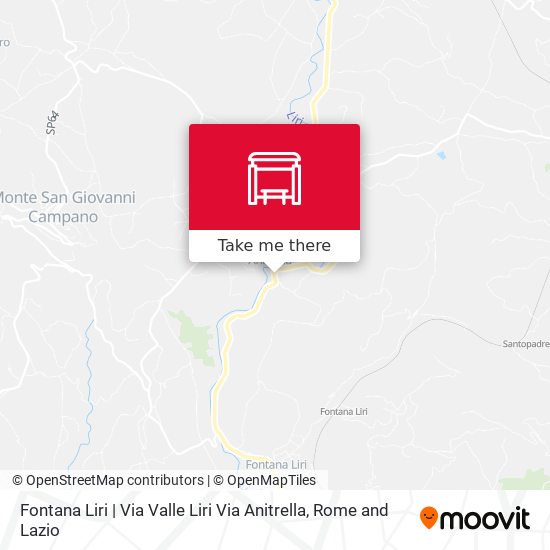 Fontana Liri | Via Valle Liri Via Anitrella map