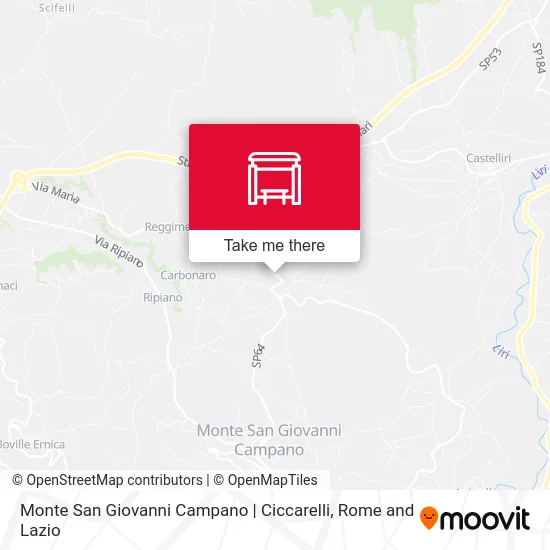 Monte San Giovanni Campano | Ciccarelli map