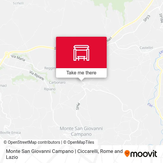 Monte San Giovanni Campano | Ciccarelli map