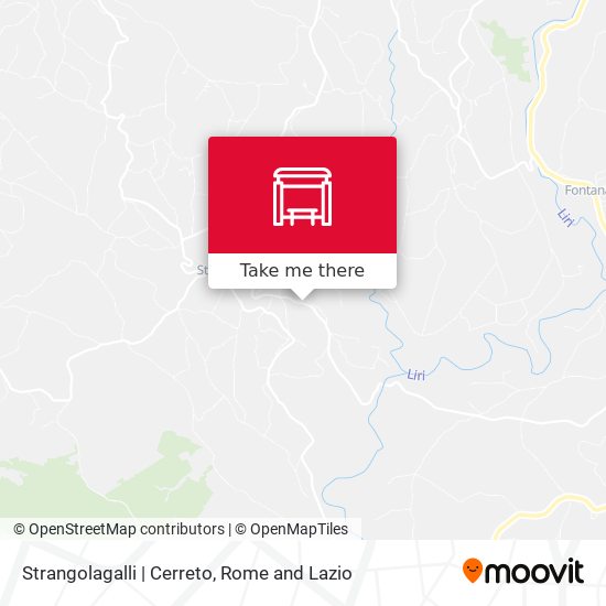 Strangolagalli | Cerreto map